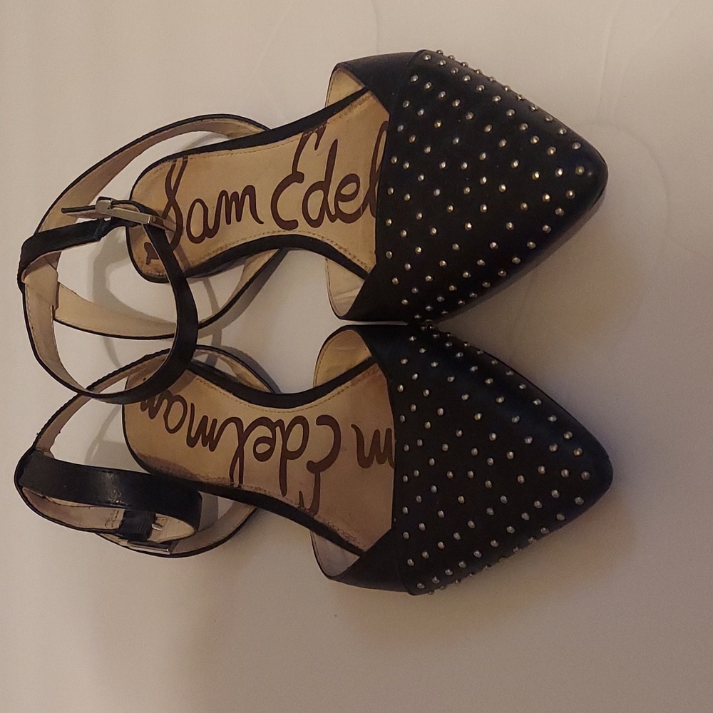 Sam Edelman rivet closed toe double ankle 'Brina' sandal, GPC!